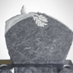 T Hamilton Memorials grey carved headstone